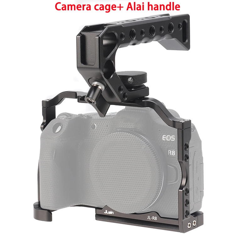 Camera Cage for Canon EOS R8 for EOS RP Portable Aluminum Alloy Cage ARRI 3/8''1/