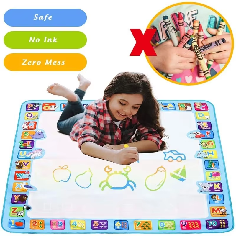 Coolplay Magic Water Drawing Mat Coloring Doodle Mat with Magic Pens Montessori
