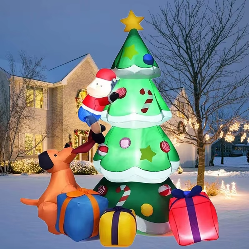Christmas Tree 2.1M Giant Christmas Decoration Inflatable Toy Model Dog Santa Cl