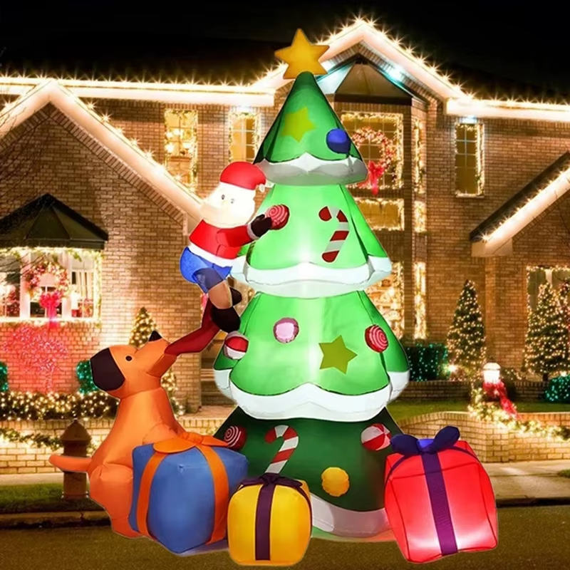 Christmas Tree 2.1M Giant Christmas Decoration Inflatable Toy Model Dog Santa Cl