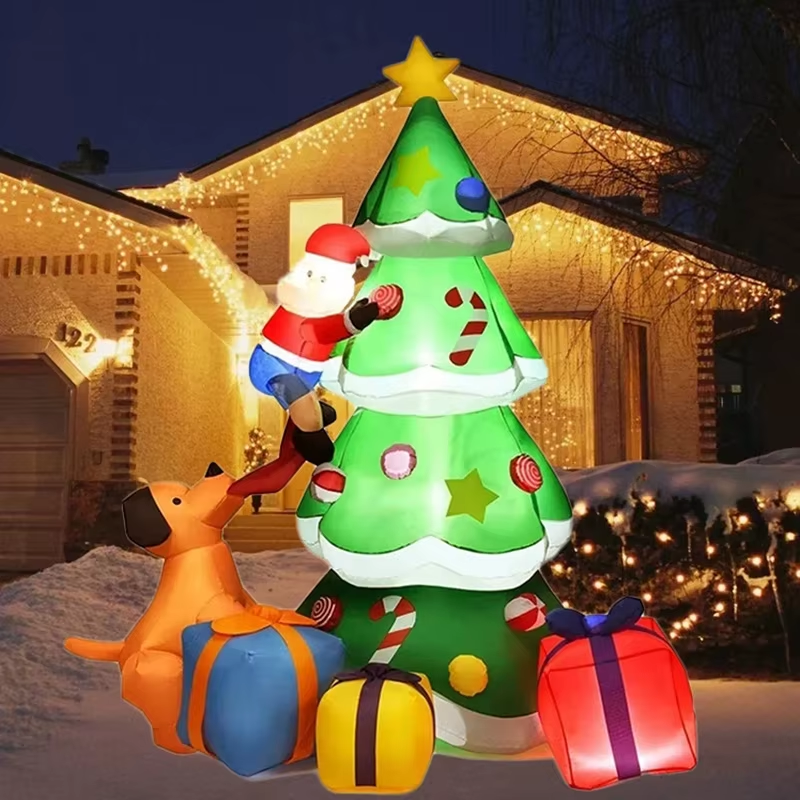 Christmas Tree 2.1M Giant Christmas Decoration Inflatable Toy Model Dog Santa Cl
