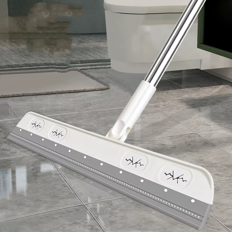 1Pc Magic Sweeper Dustless Scraper Sweep Bathroom Silicone Squeegee Sweeper Bath