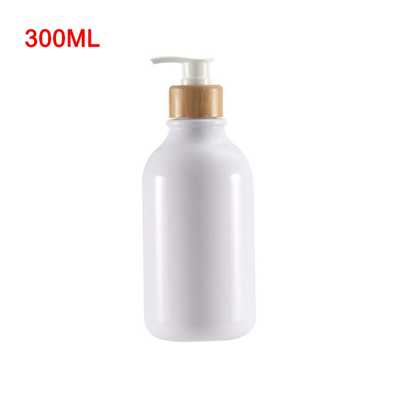 300/500Ml Soap Pump Dispenser Bathroom Shampoo Kitchen Dish Wood Pump Bottle Ref