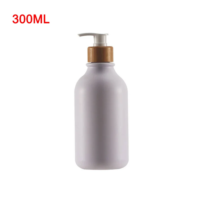 300/500Ml Soap Pump Dispenser Bathroom Shampoo Kitchen Dish Wood Pump Bottle Ref
