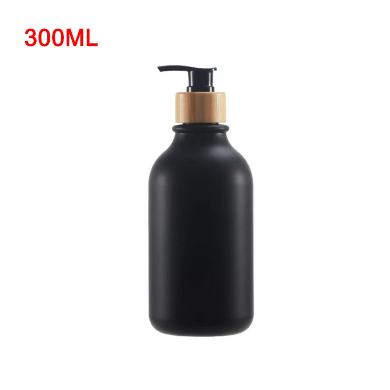 300/500Ml Soap Pump Dispenser Bathroom Shampoo Kitchen Dish Wood Pump Bottle Ref
