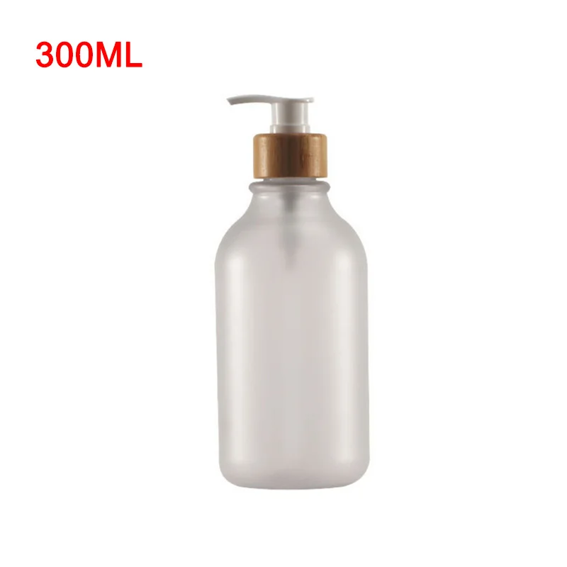 300/500Ml Soap Pump Dispenser Bathroom Shampoo Kitchen Dish Wood Pump Bottle Ref