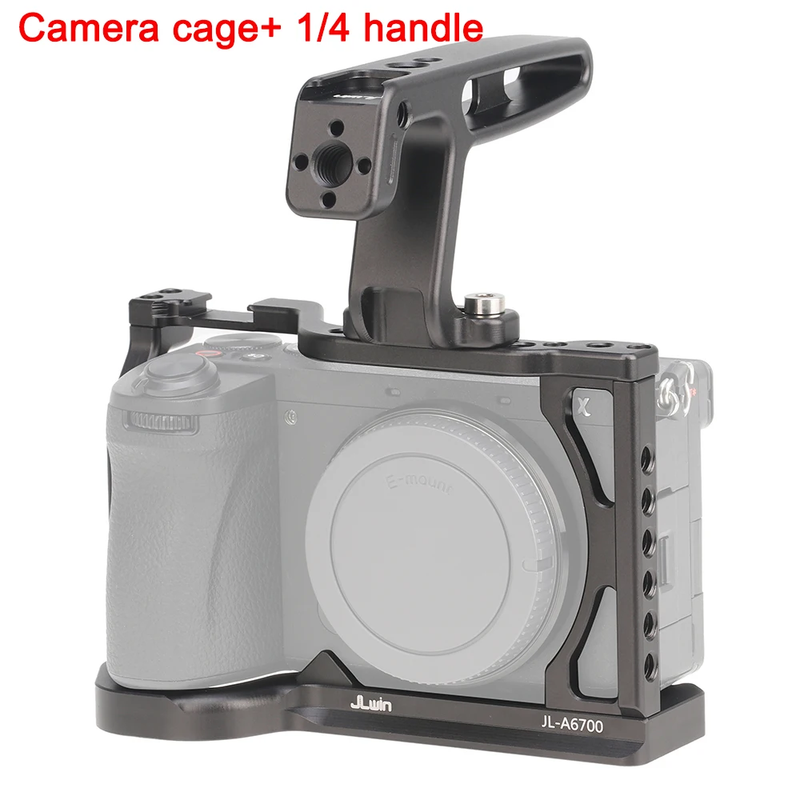 FOTGA Camera Cage A6700 DSLR Camera Cage for Sony A6700 Rabbit Cage Camera Rig V