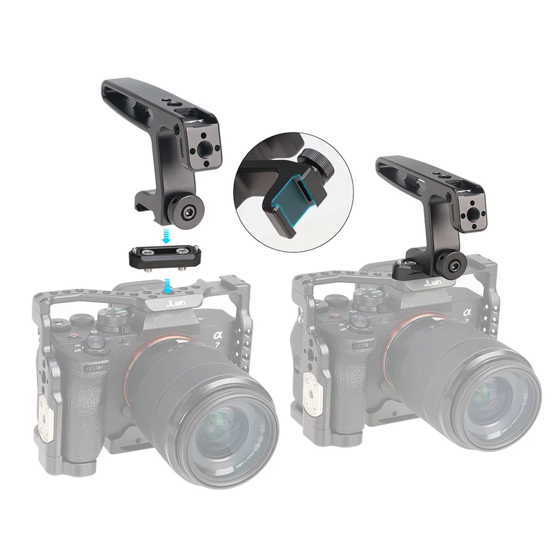 Camera Top Handle Slider Hand Grip Handgrip Arri Locating Screw Monitor Mic Rig