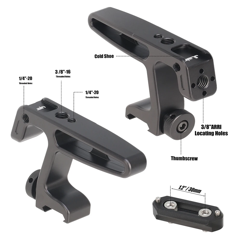 Camera Top Handle Slider Hand Grip Handgrip Arri Locating Screw Monitor Mic Rig