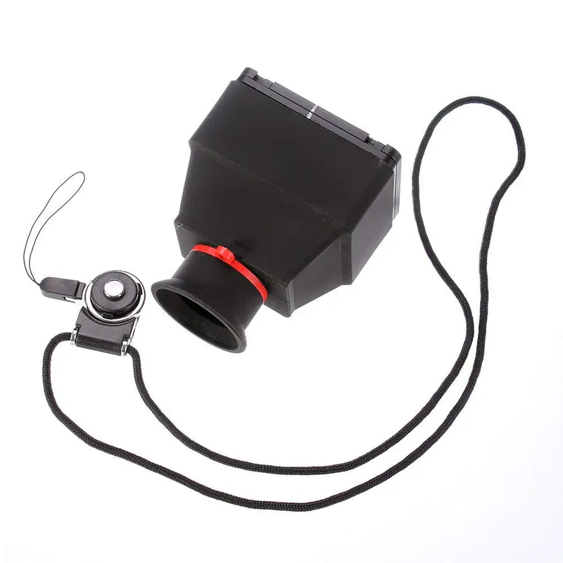 3.2'' 3X Universal LCD Viewfinder Extender with Neck Strap for 3.2 Inch LCD Monit