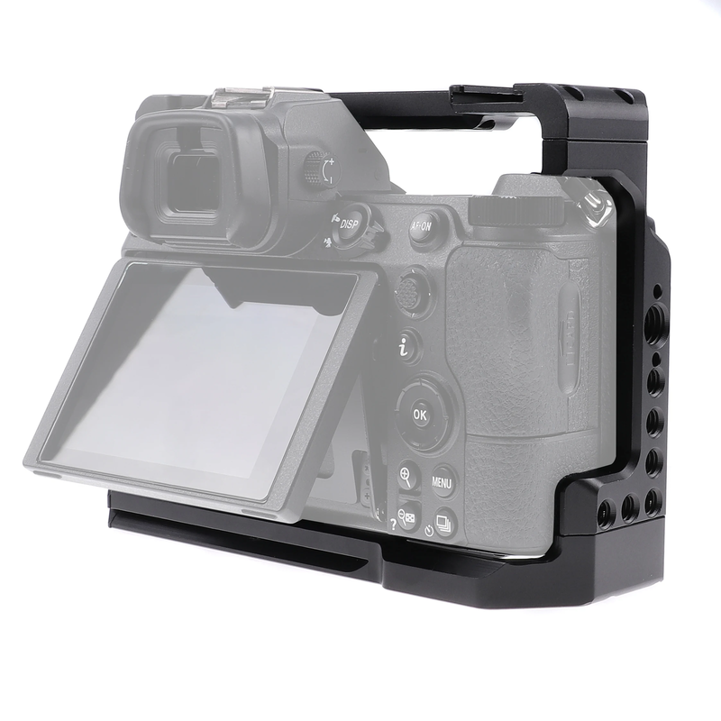 FOTGA Aluminum DSLR Camera Cage Top Handle Grip for Nikon Z5/Z6/Z7/Z6II/Z7II Vid