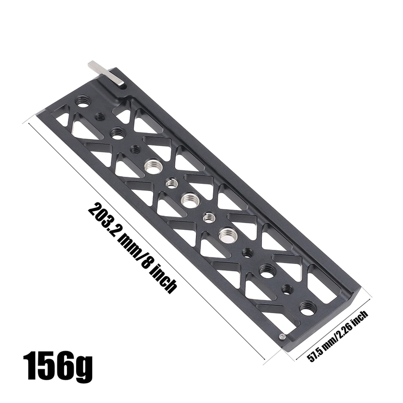 5/8/10 Inch Dovetail Plate with 3/8 1/4 Screw Hole for Tilta Standard Lightweigh