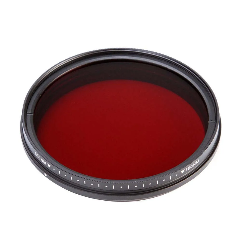 77Mm Adjustable Infrared IR Cut Filter Pass X Ray 530Nm to 750Nm 720Nm 680Nm 77