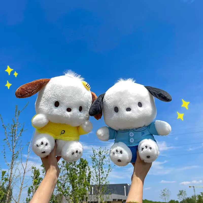 Cartoon Pochacco Plush Toy Soft Stuffed Doll Cute Sofa Cushion Bedroom Decorati