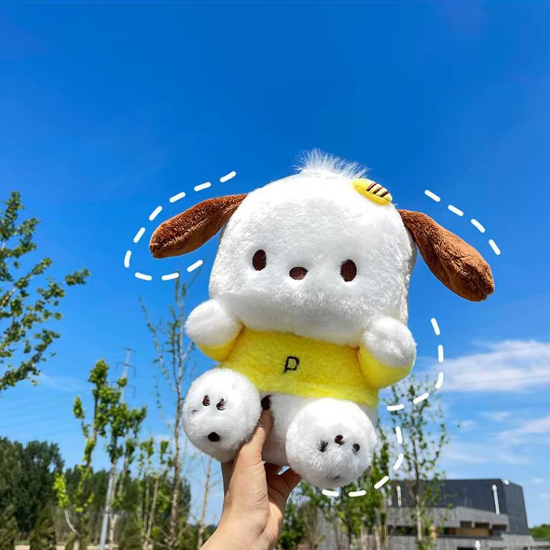 Cartoon Pochacco Plush Toy Soft Stuffed Doll Cute Sofa Cushion Bedroom Decorati