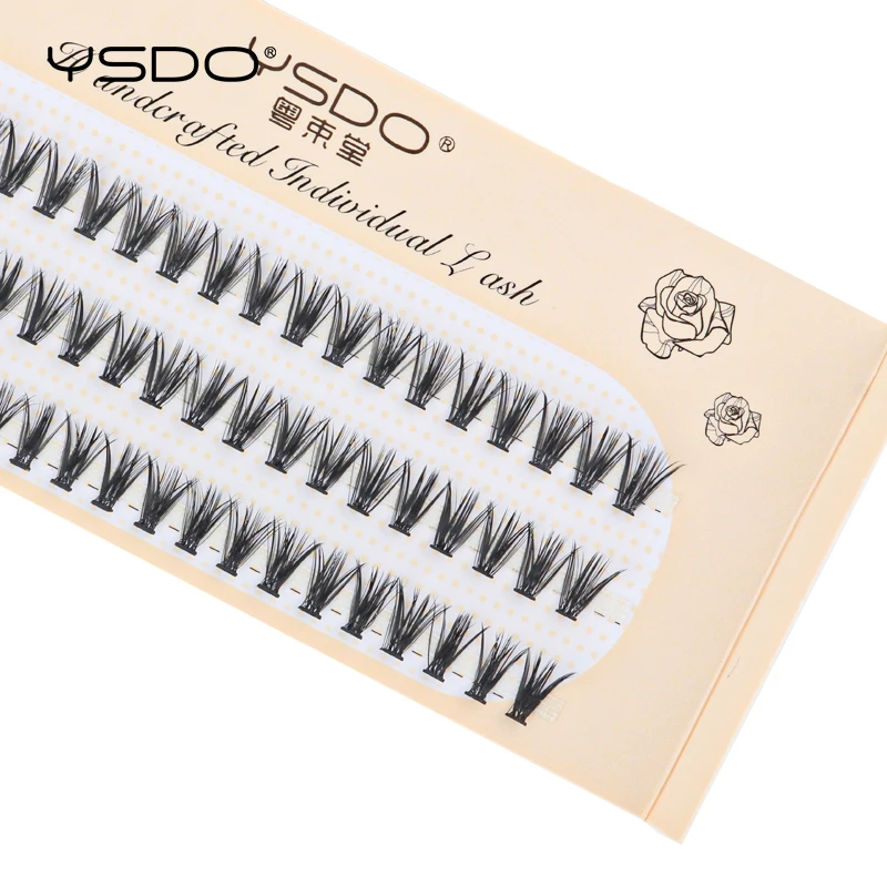 3 Rows 60 Bundles Cluster Eyelashes Professional Makeup 20D Individual C Graftin