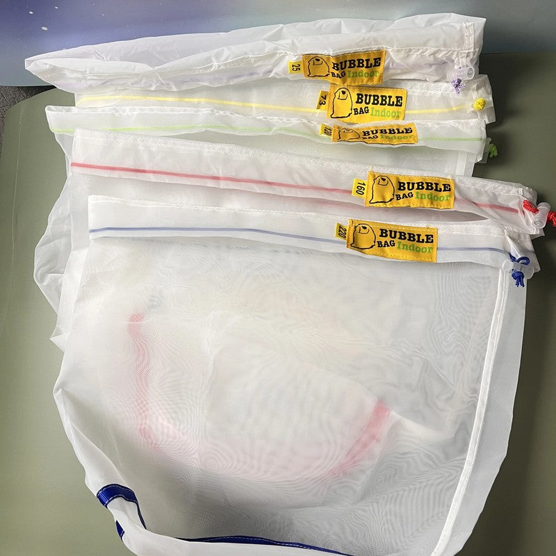 5Gallon 5Bags Kit All Mesh Bubble Bags Ice Filter for Indoor Garden Flower Red W