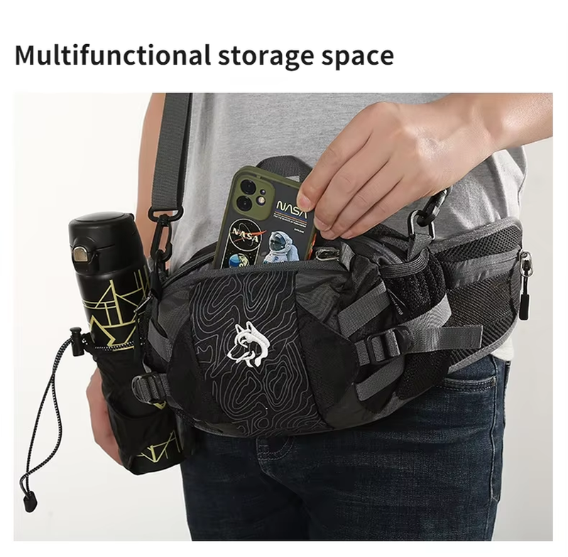 CY2007 Newest Outdoor Sports Nylon 8L Running Waist Bag Cycling Mountaineering L
