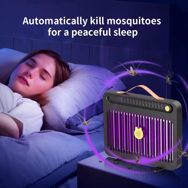 Electric Fly Catcher USB Rechargeable Mosquito Killer Lamp with Silent UV Light