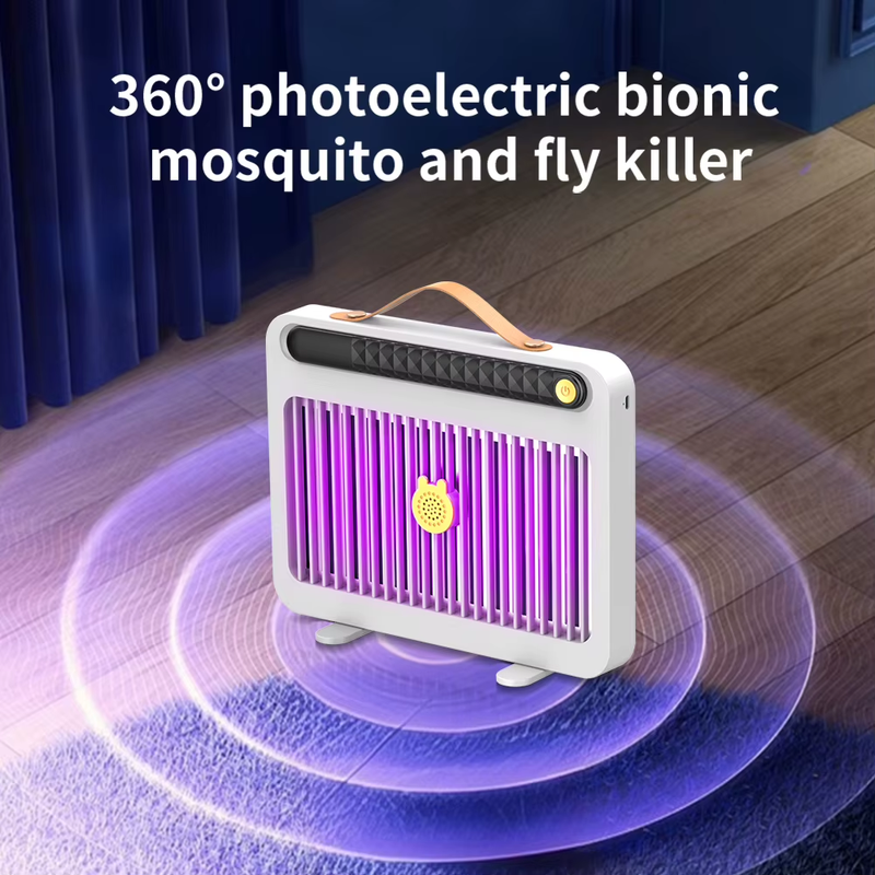 Electric Fly Catcher USB Rechargeable Mosquito Killer Lamp with Silent UV Light