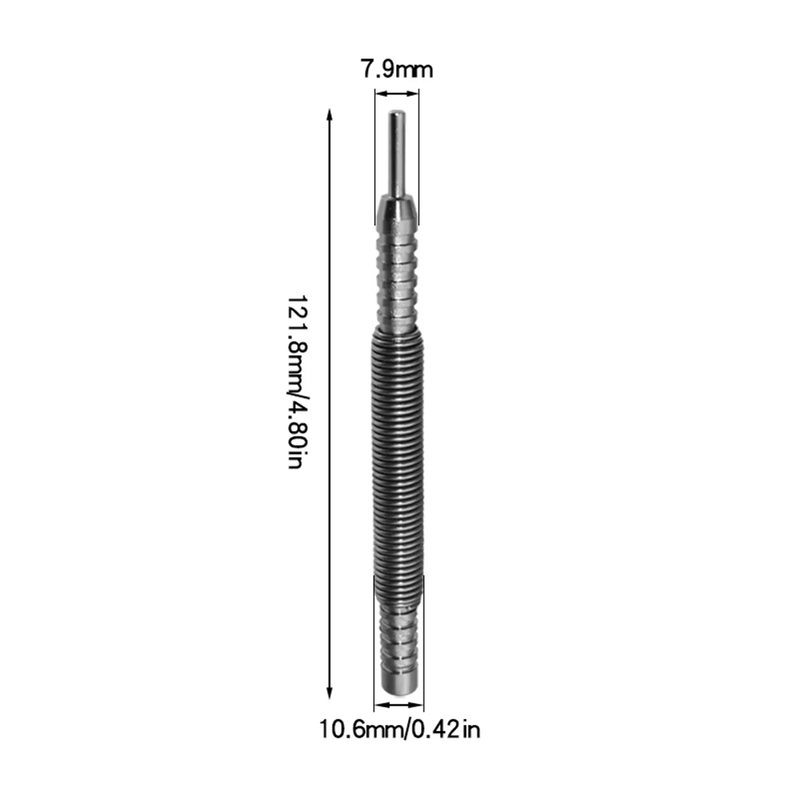1/2Pcs Spring Tool Hammerless Nail Set Double Head 1/16&3/32Inch Spring Loaded M