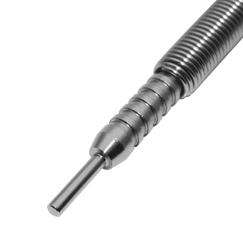 1/2Pcs Spring Tool Hammerless Nail Set Double Head 1/16&3/32Inch Spring Loaded M