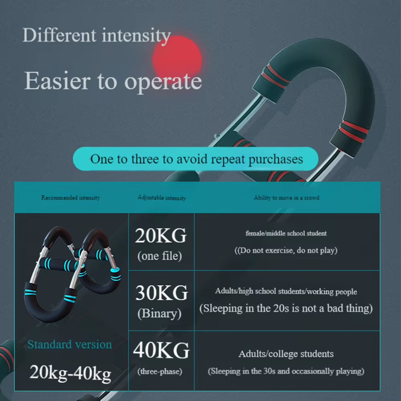 Hand Grip Strengthener Portable Forearm Strength Exerciser U Shaped Wrist Streng
