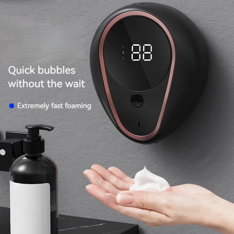Automatic Wall Mount Hand Sanitizer Machine Infrared Sensor Rechargeable Foam De