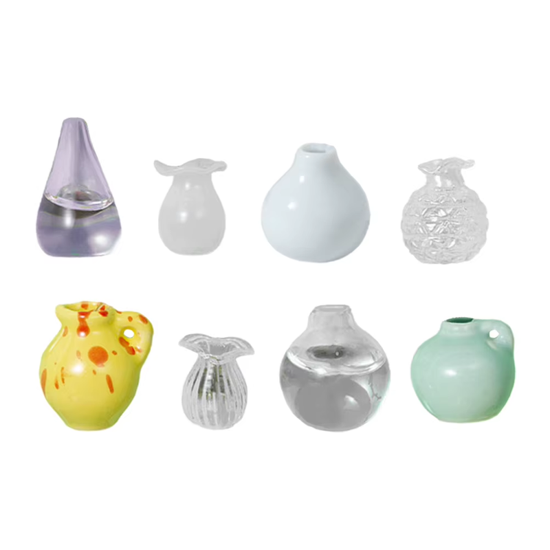 Mini Ceramic Vase Magnets Sticker for Refrigerator 3D Printing DIY Fridge Magnet