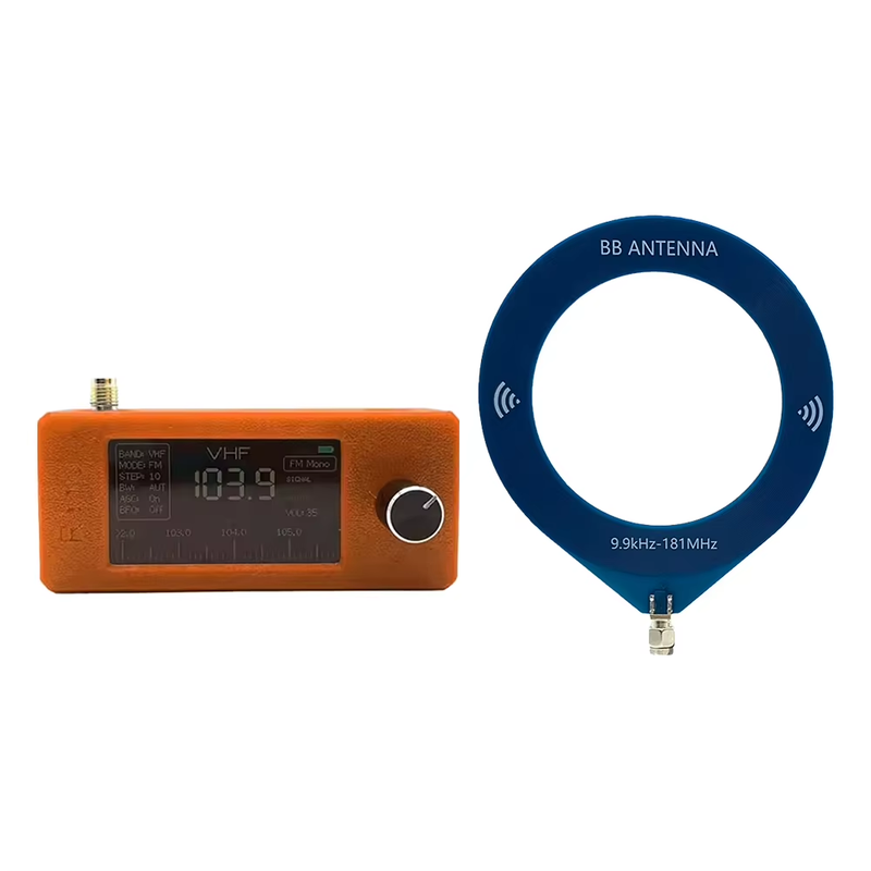 SI4732 0.5-108Mhz Portable Radio LSB USB AM FM FM/AM Radio 1.9Inch IPS Screen Al