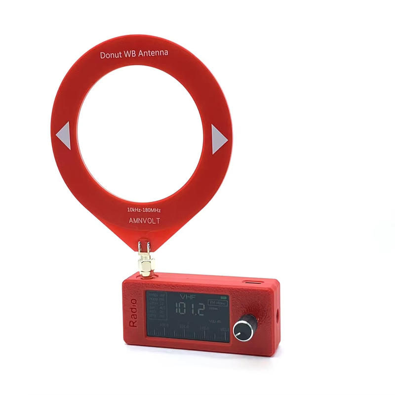 SI4732 0.5-108Mhz Portable Radio LSB USB AM FM FM/AM Radio 1.9Inch IPS Screen Al
