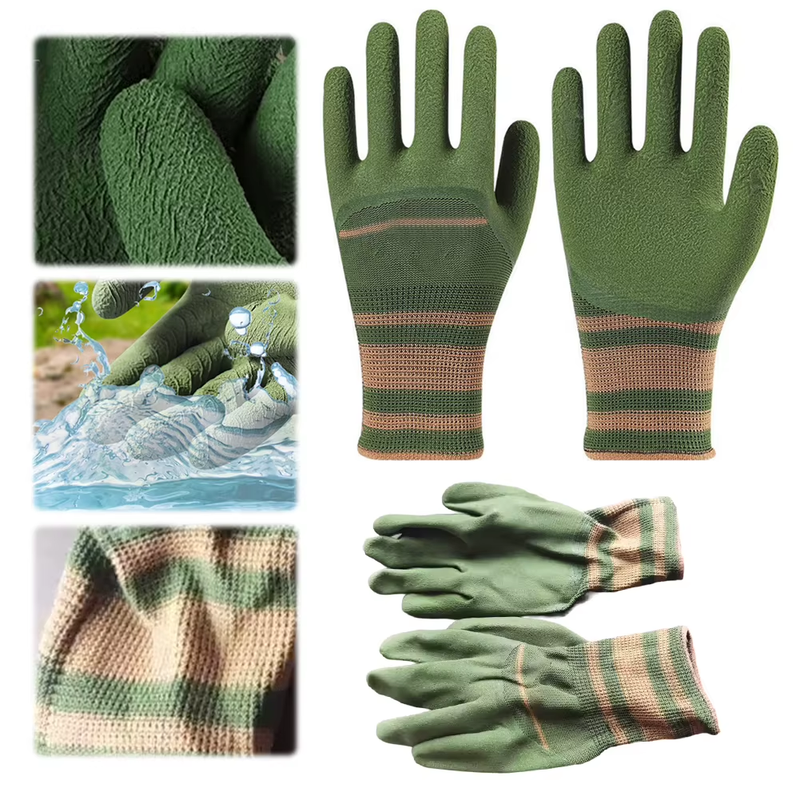 1-10Pairs Gardening Gloves Thorn Proof Rose Pruning Garden Glove Unisex Breathab