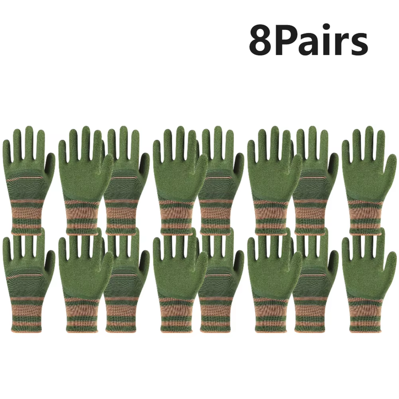 1-10Pairs Gardening Gloves Thorn Proof Rose Pruning Garden Glove Unisex Breathab