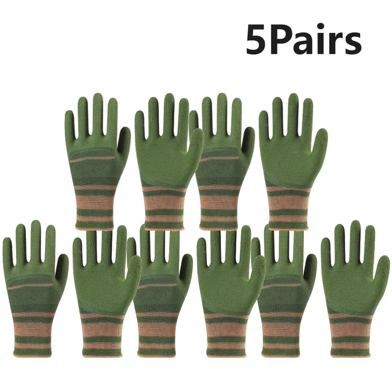 1-10Pairs Gardening Gloves Thorn Proof Rose Pruning Garden Glove Unisex Breathab