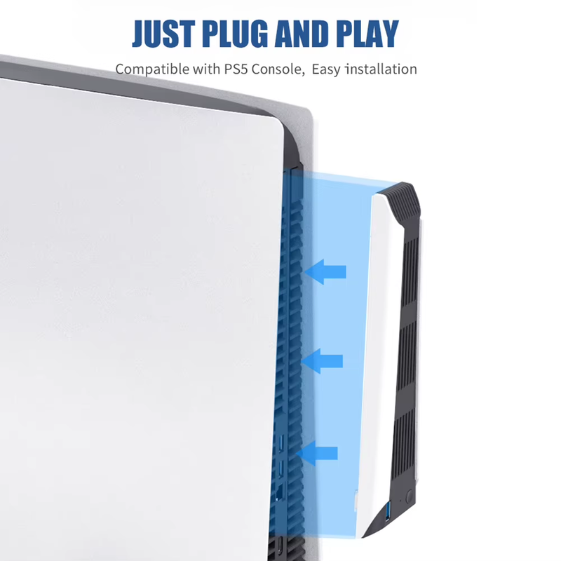 Console Vertical Stand Game Controller Cooling Fan for Sony Play Station PS 5