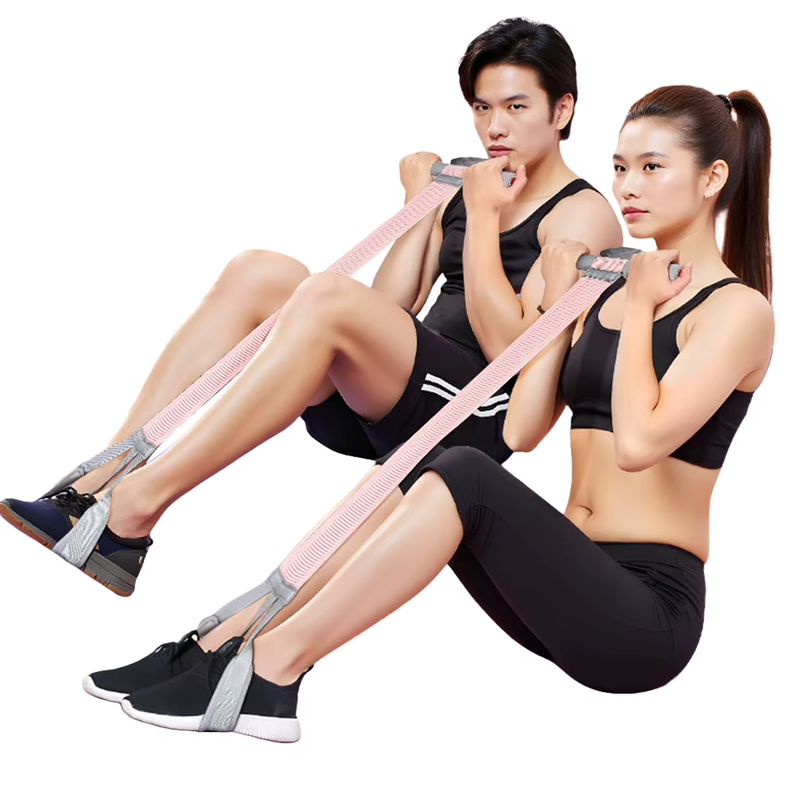Resistance Band with Handles Portable Stretch Band Sit up Exercise Equipment Mul
