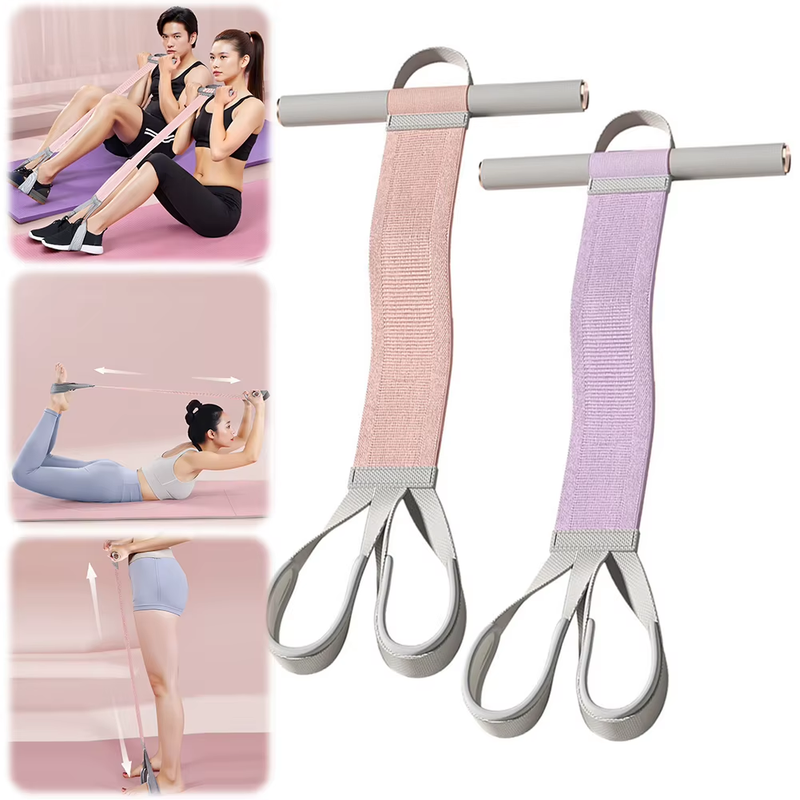 Resistance Band with Handles Portable Stretch Band Sit up Exercise Equipment Mul