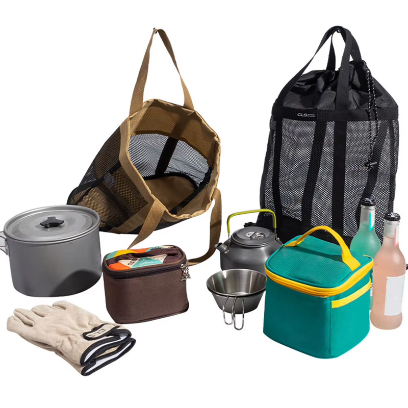 Outdoor Camping Handbag Large Capacity Foldable Beach Handbag Folding Picnic Bag