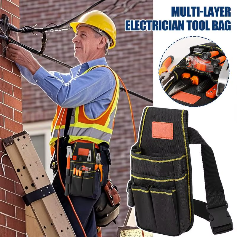 Tool Bags for Electricians Utility Belt Tool Holder Bag Heavy-Duty Thicken Adjus