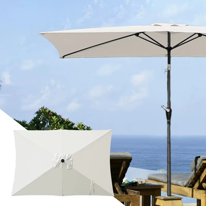 Umbrella Replacement Canopy 6.6X10Ft Rectangle Cantilever Umbrella Heavy Duty Ca