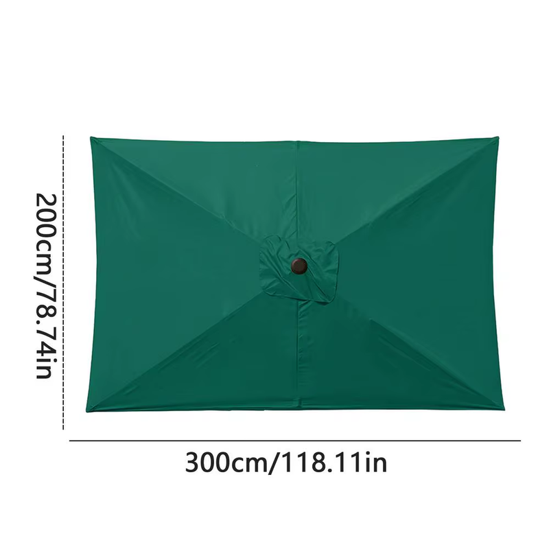 Umbrella Replacement Canopy 6.6X10Ft Rectangle Cantilever Umbrella Heavy Duty Ca