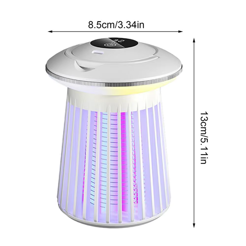 Gnats Zapper Indoor 2-In-1 USB Charging Cordless Gnats Trap Lamp Multifunctional