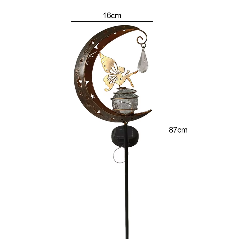 Solar Garden Lights Moon Fairy Light Fairy Moon Solar Lights Outdoor for Patio L