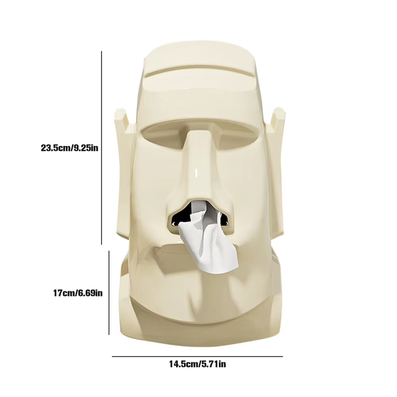 Creative Stone Figure Tissue Box Glasses Holder Headphone Stand Paper Towel Box