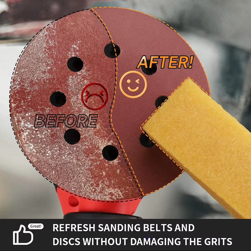 Abrasive Cleaning Eraser Stick Woodworking Eraser Block Natural Rubber Cleaning