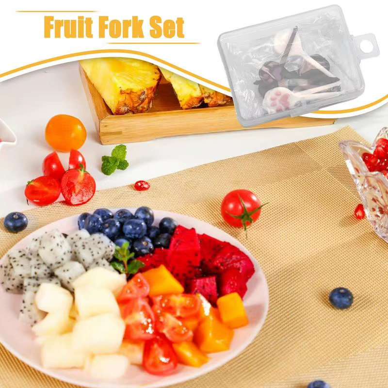 Kids Food Picks Cute Appetizer Forks Cartoon Snack Toothpick for Fruits Appetize