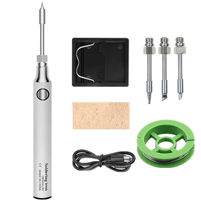 Wireless Soldering Iron Kit 3 Temperature Adjustment Mini Electric Solder Iron P
