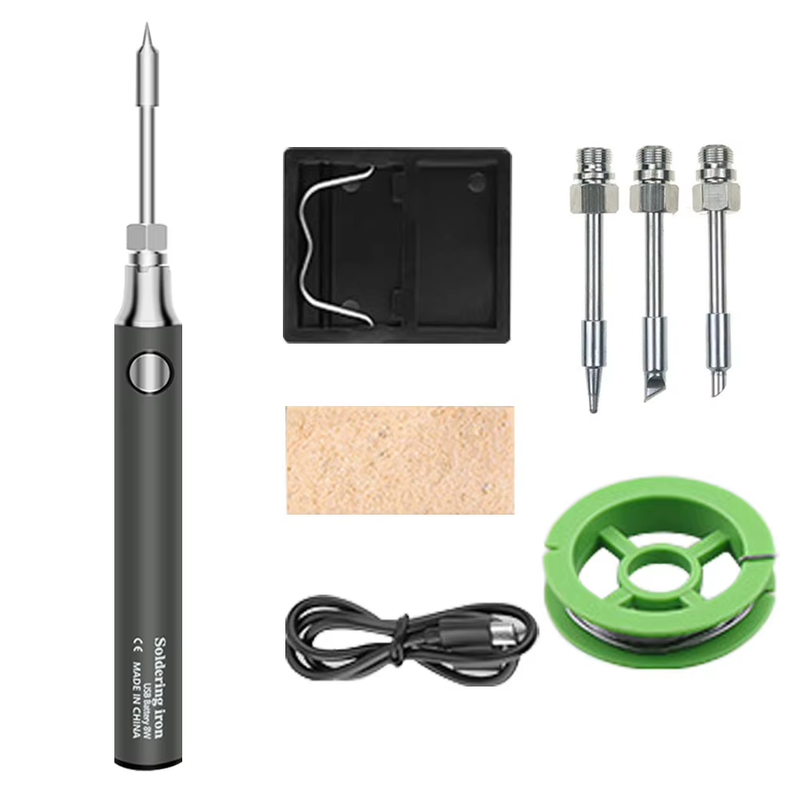 Wireless Soldering Iron Kit 3 Temperature Adjustment Mini Electric Solder Iron P