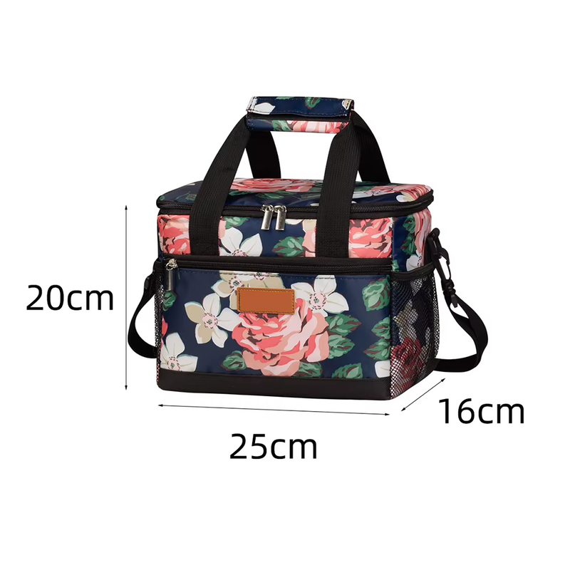 Insulated Lunch Bag Large Capacity Heat Insulated Tote Bag Waterproof Leakproof