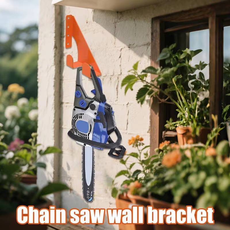 Chainsaw Hanger High-Strength Chainsaw Wall Mount Hanger Metal Rustproof Bracket